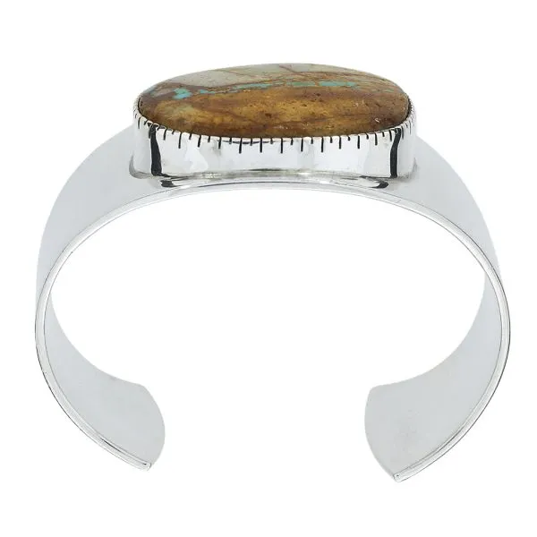 Joe Piaso Jr. Sterling Boulder Turquoise Cuff | Purple Creek
